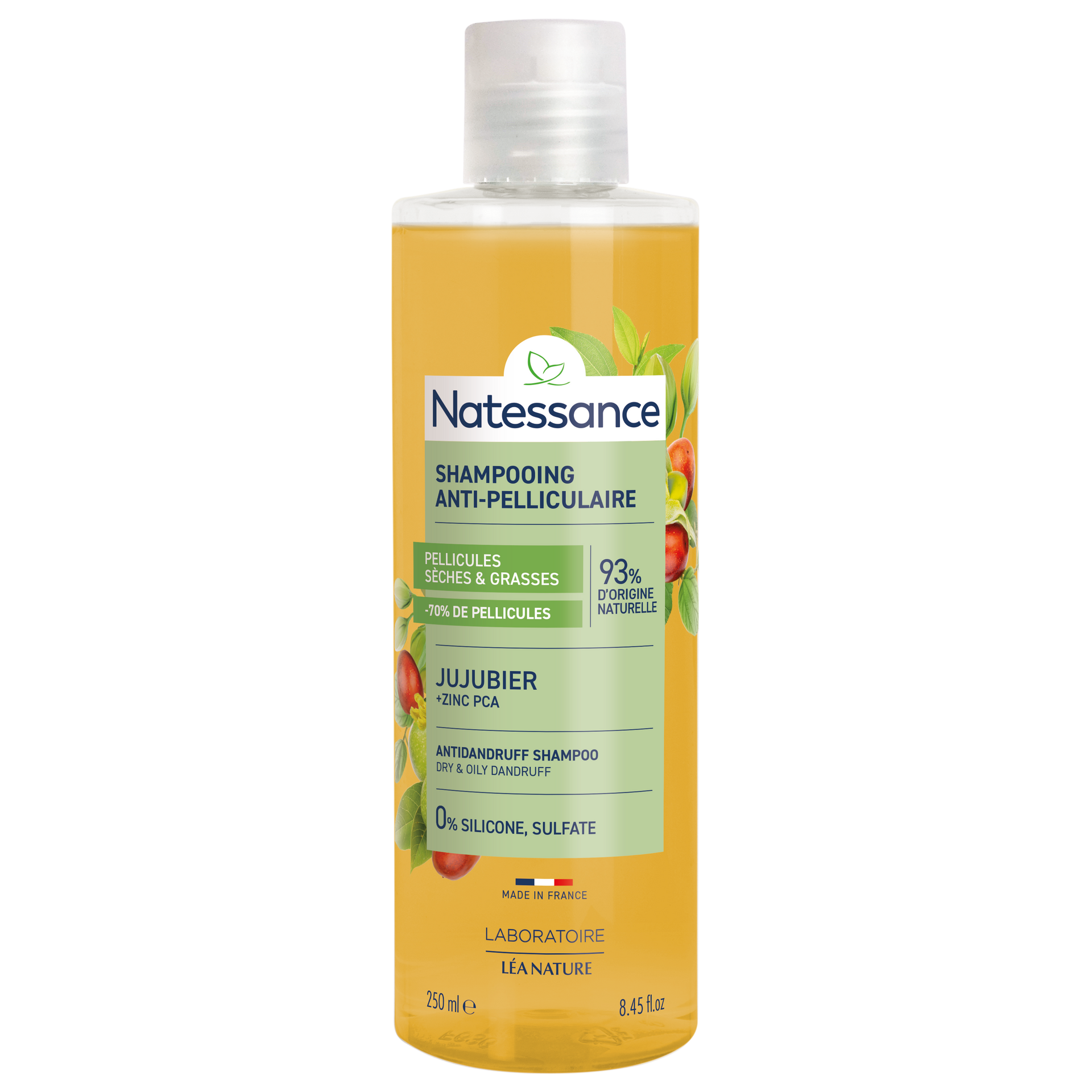 Natessance Anti-dandruff Shampoo - Jujube Bark Extract & PCA Zinc